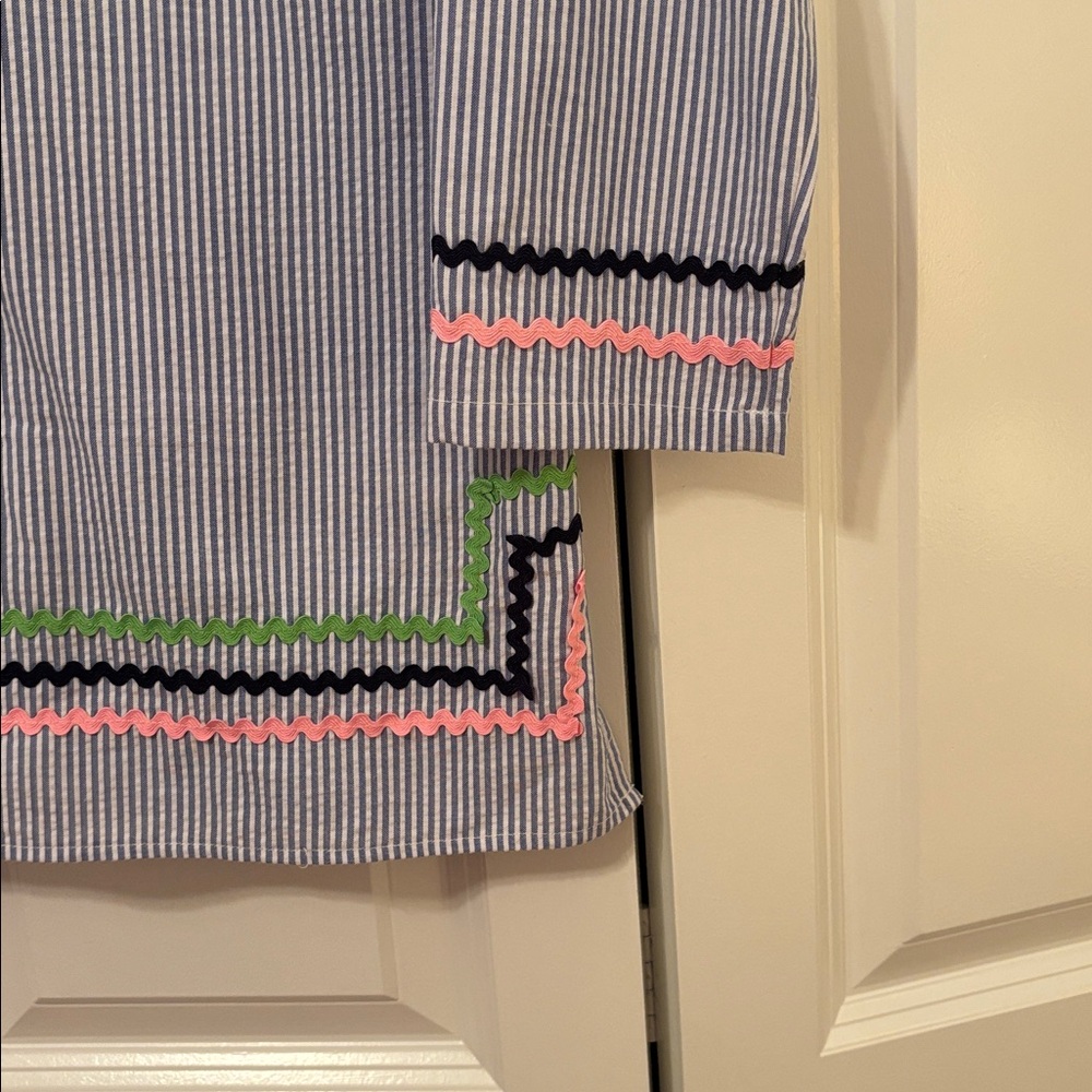 Sail to Sable Striped Tunic with Colorful Ric RacTrim, medium - Picture 4 of 5